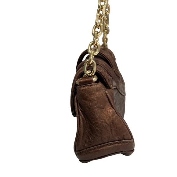 28 Vintage Botkeir Bronze Gold Chain Handbag - Picture 3 of 12